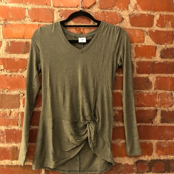 Cabi Long Sleeve w Knot Detail - Picture 1 of 3